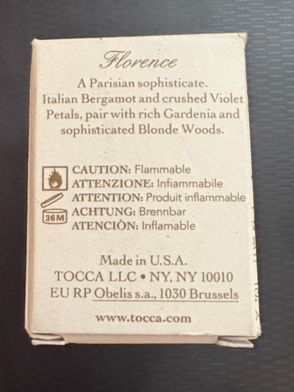 Tocca Florence Eau de Parfum Mini Box in Cream and Olive - Picture 2 of 3